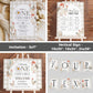 One Cute Chick First Birthday Bundle, Gender Neutral Chicken Themed Birthday Invitation Suite, Cute Farm Animal Invite Template Bundle #068 - TheLovebirdsDesign