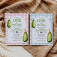 ONE Big Dill Pickle themed Birthday Invitation for First Birthday Boy or Girl, Gender Neutral 1st Birthday Invite Pickle Party Template #068 - TheLovebirdsDesign