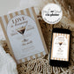 Love is Brewing Espresso Martini Bridal Shower Invitation Editable Cocktail Club Invite, Coffee Martini themed Party Printable Template #072 - TheLovebirdsDesign