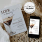 Love is Brewing Espresso Martini Bridal Shower Invitation Editable Cocktail Club Invite, Coffee Martini themed Party Printable Template #072 - TheLovebirdsDesign