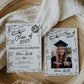 Graduation Party Invitation Class of 2025 Hand drawn Bow Wavy Frame Invitation Template for High School or College Grad Party Invite #072 - TheLovebirdsDesign