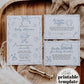 Hand Drawn Baby Shower Invitation Suite, Baby Items Doodle Whimsical Scribble for Boy, Editable Baby Sprinkle Invite Printable Template #070 - TheLovebirdsDesign