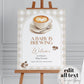 Coffee Bean Welcome Sign Gender Neutral A Baby is Brewing Party Decorations, Coffee Baby Shower Welcome Poster, Cafe Bebe Template #068 - TheLovebirdsDesign