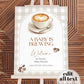 Coffee Bean Welcome Sign Gender Neutral A Baby is Brewing Party Decorations, Coffee Baby Shower Welcome Poster, Cafe Bebe Template #068 - TheLovebirdsDesign