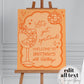 Orange Spritz 30th Birthday Welcome Sign, Lets get Spritzed Hen Do Party Decorations, Funky Hand drawn Birthday Decor Sign Template #070 - TheLovebirdsDesign