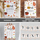 BBQ Burger Birthday Invitation Bundle, BBQ Bun Summer Boy Invite Template Set for Backyard Barbecue, Printable BBQ Party Decoration #072a - TheLovebirdsDesign