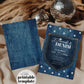 Blue Jeans Denim and Diamonds 30th Birthday Invitation, Disco Cowgirl Adult Birthday Invite, Denim Diamonds Pearls Party Printable #022 - TheLovebirdsDesign
