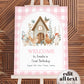 Chicken First Birthday Welcome Party Sign Girl, Boho ONE cute Chick 1st Birthday Decoration, Farm Barn Party Animal Sign Template #068 - TheLovebirdsDesign