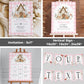 Chicken First Birthday Invitation Bundle Girl Pink ONE Chick 1st Birthday Invite Suite Cute Chicken Farm Barn Party Animal Template #068 - TheLovebirdsDesign