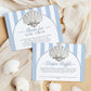 Little Pearl Under the Sea Baby Shower Invitation, Blue Baby Shower Invite, Ocean Little Pearl Is On The Way Shower Invitation Template #072 - TheLovebirdsDesign