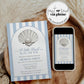 Little Pearl Under the Sea Baby Shower Invitation, Blue Baby Shower Invite, Ocean Little Pearl Is On The Way Shower Invitation Template #072 - TheLovebirdsDesign