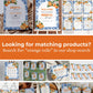 Orange Blue Toile Tile Welcome Sign for Amalfi Coast Positano Bridal or Baby Shower Welcome Sign Mediterranean Party Decoration Template#072 - TheLovebirdsDesign