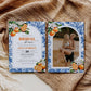Orange Blue Toile Tile Bridal Shower Invitation Editable Amalfi Coast Positano Bridal Shower Invite Mediterranean Bachelorette Template #072 - TheLovebirdsDesign