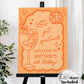 Orange Spritz 30th Birthday Welcome Sign, Lets get Spritzed Hen Do Party Decorations, Funky Hand drawn Birthday Decor Sign Template #070 - TheLovebirdsDesign