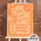 Orange Spritz 30th Birthday Welcome Sign, Lets get Spritzed Hen Do Party Decorations, Funky Hand drawn Birthday Decor Sign Template #070 - TheLovebirdsDesign