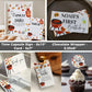 BBQ Burger Birthday Invitation Bundle, BBQ Bun Summer Boy Invite Template Set for Backyard Barbecue, Printable BBQ Party Decoration #072a - TheLovebirdsDesign