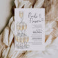 Pearls and Prosecco Bridal Shower Invitation, Champagne Tower and Pearls Party Invite Template for Bridal Brunch or Adult Woman Birthday#070 - TheLovebirdsDesign