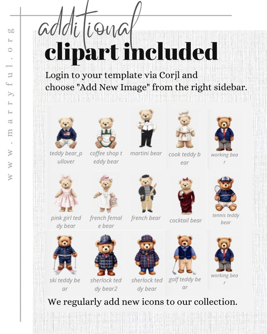 Vintage Polo Teddy Baby Shower Game Bundle, Classic Baby Sprinkle Games for Boys, Editable Luxury Bear with Plaid Printable Templates #068 - TheLovebirdsDesign