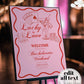 Lucky in Love Handwritten Bachelorette Welcome Sign, Las Vegas Bridal Shower Girls Trip Bach Weekend Editable Decoration Sign Template #072 - TheLovebirdsDesign
