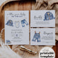 Blue Jean Baby Shower Invitation for Boys, Denim Diamond Blue Jeans Baby on the Way, Boy Denim Shower Theme Baby Shower Invite Template #072 - TheLovebirdsDesign