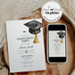 Graduation Party Invitation Editable Golden Tassel Bow Graduation Announcement Class of 2025 College or High School Grad Invite Template#023 - TheLovebirdsDesign