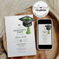 Graduation Party Invitation Editable Green Tassel Bow Graduation Announcement Class of 2025 College or High School Grad Invite Template #023 - TheLovebirdsDesign