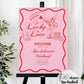 Lucky in Love Handwritten Bachelorette Welcome Sign, Las Vegas Bridal Shower Girls Trip Bach Weekend Editable Decoration Sign Template #072 - TheLovebirdsDesign