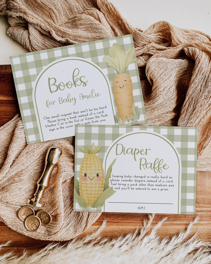 A Little Sprout Baby Shower Invite Editable Green Locally Grown with Love Baby Sprinkle Invitation for Farmers Market Shower Printable #068 - TheLovebirdsDesign