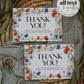 Wildflower 4th of July Thank you Card Template Red White and Blue Floral Baby Shower Thank you Note for Independence Day BBQ Grillout #072 - TheLovebirdsDesign