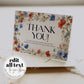 Wildflower 4th of July Thank you Card Template Red White and Blue Floral Baby Shower Thank you Note for Independence Day BBQ Grillout #072 - TheLovebirdsDesign