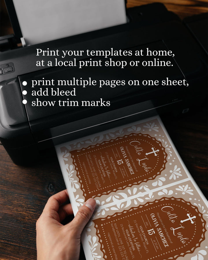 Cielito Lindo Baptism Invitation Editable Gender Neutral Mexican themed Baptism Invite Template Cielito Lindo Talavera Papel Picado #067 - TheLovebirdsDesign
