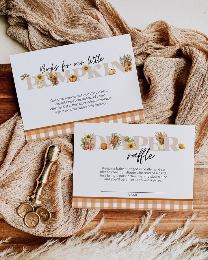 Little Pumpkin Baby Shower Invitation Fall Pumpkin Baby Shower Invite Template Autumn Baby shower Pumpkin Themed Party Decorations #007 - TheLovebirdsDesign