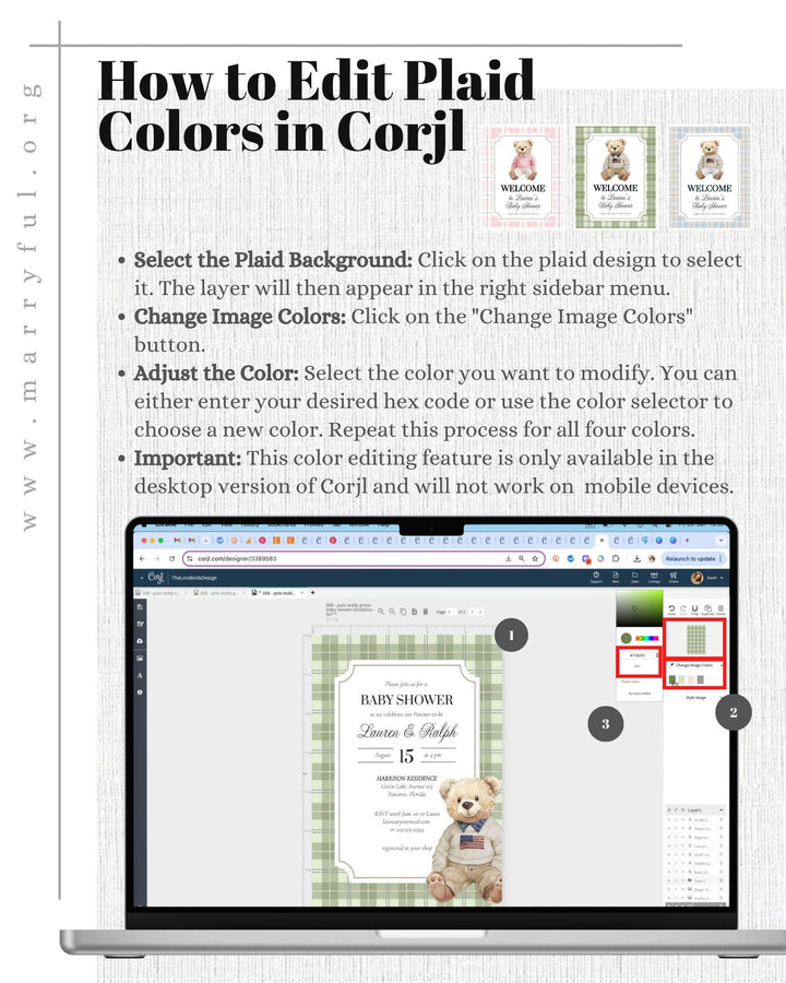 Polo Teddy Bear Baby Shower Welcome Sign Boys Classic Luxury Light Blue Bear Baby Shower Decoration Sign Vintage Plaid Template #068 - TheLovebirdsDesign