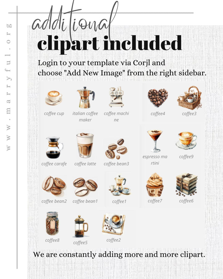 Coffee Bean Baby Shower Place Cards Coffee Shop Baby Brunch Food Labels for Baby is Brewing French Bakery Cafe Bebe Baby Party Template #068 - TheLovebirdsDesign