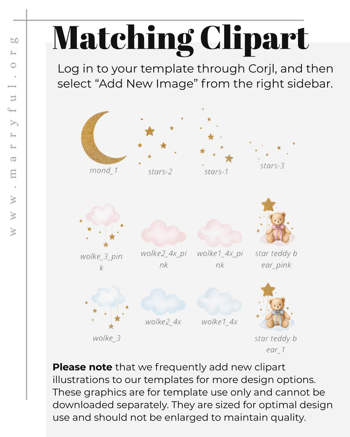 Twinkle Twinkle Little Star Twins First Birthday Invitation Template Pink and Blue We are over the Moon Baby Invite with Teddy Bear #066 - TheLovebirdsDesign