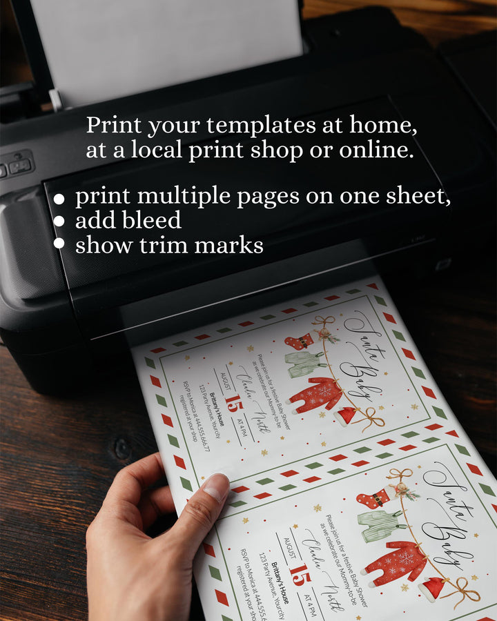 Christmas Baby Shower Favor Tag Template, Santa Baby Holiday Label Sticker Cupcake Topper #072 - TheLovebirdsDesign