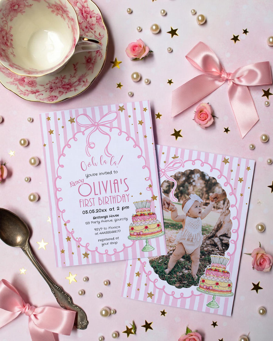 It’s fun to be one birthday invitation template, pink whimsical tea party invite - marryful.org