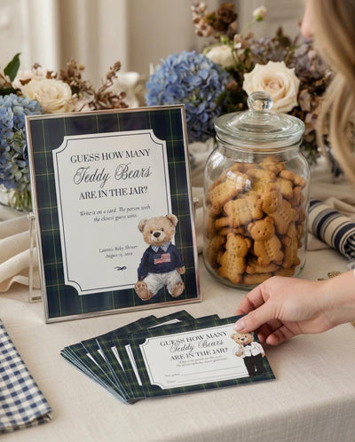 How Many Teddy Bears Template, Baby Shower Guessing Jar Game, Digital Download 068RL-GAME - marryful.org