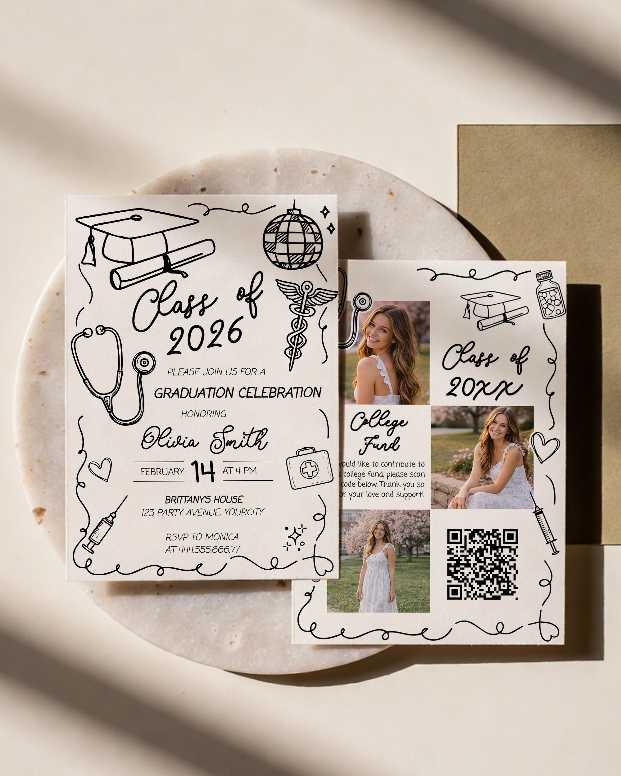 Nursing School Graduation Invitation