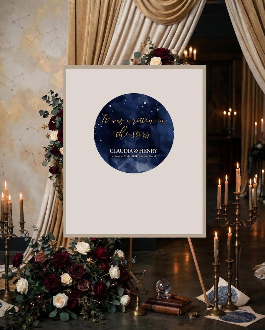 Constellation Guest Book Sign Celestial Wedding Alternative Guestbook Sign Printable Template for Stars Wedding Decorations #066 - marryful.org