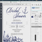 Nautical Bridal Shower Invite, Destination Beach Bridal Shower Invitation Template Download