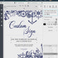 Wedding Signature Cocktail Sign Printable Template for Destination Wedding at the Beach with Nautical Elements