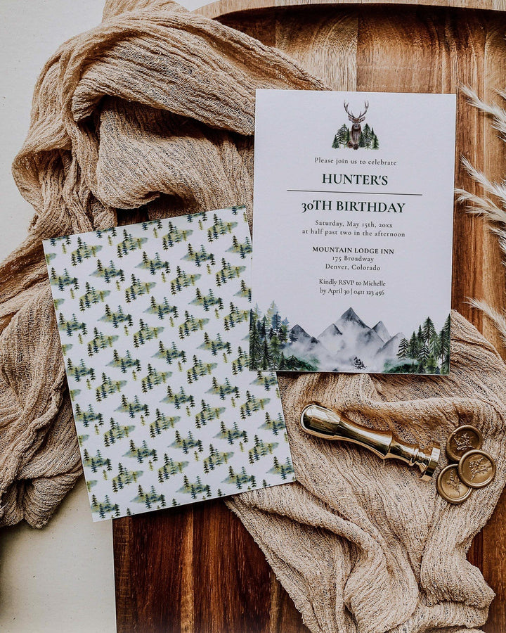 Thirty Birthday Invitation Template for Men
