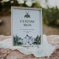 Mountain Wedding Custom Sign Template