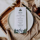 Mountain Wedding Menu Card Templates