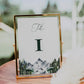 Rustic Table Numbers Wedding