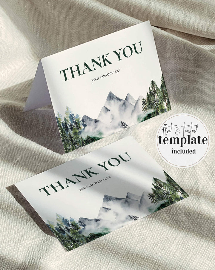Rustic Mountain Forest Lake Nature Country Wedding Template Bundle - marryful