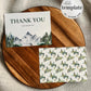 Mountain Wedding Thank you Card Template