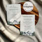 Mountain Wedding Program Template for Rustic Fall Wedding