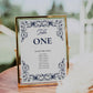 Table Numbers Template for Classic Wedding